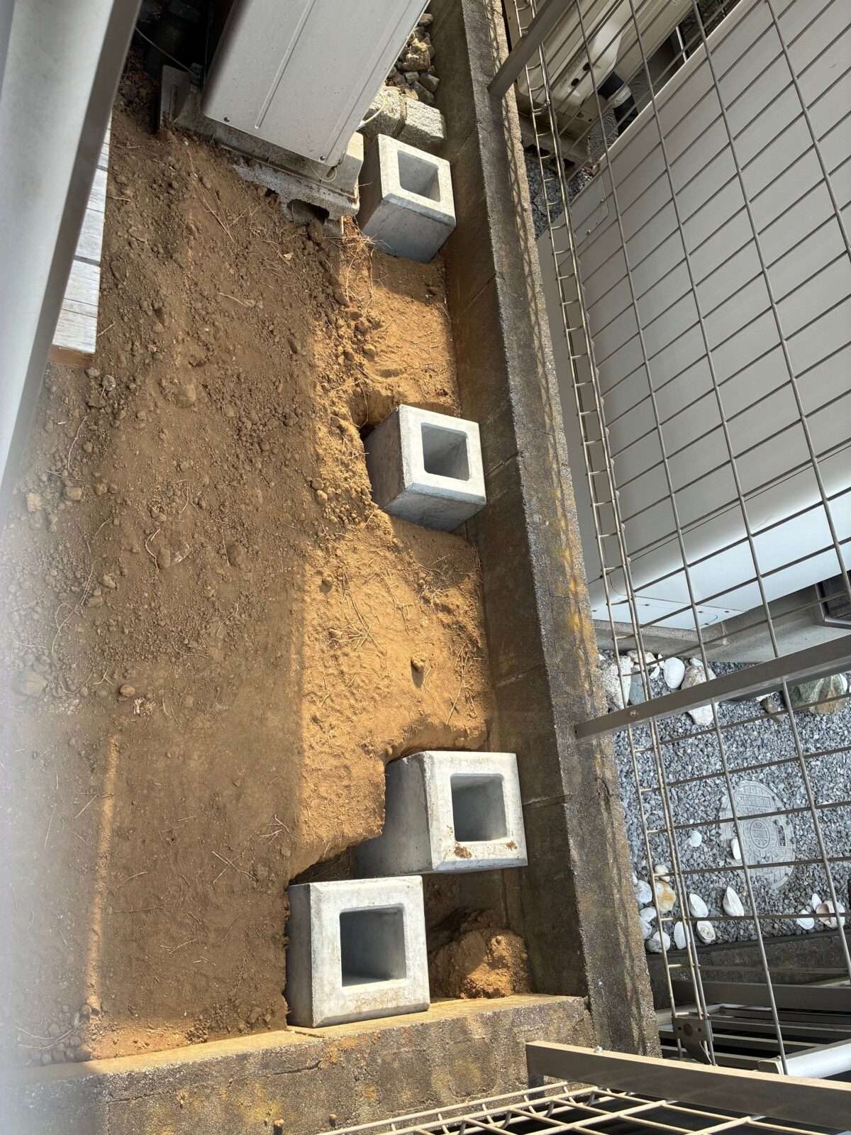 敷地に柔軟に対応できる基礎石施工