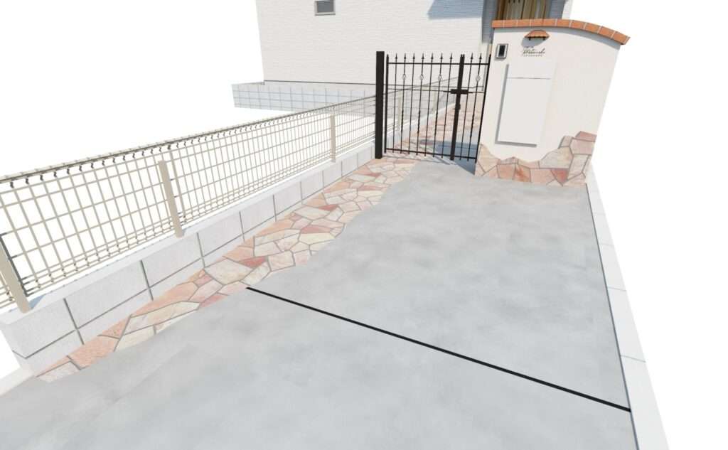 ナチュラルな素材構成を事前に確認できる3Dパース